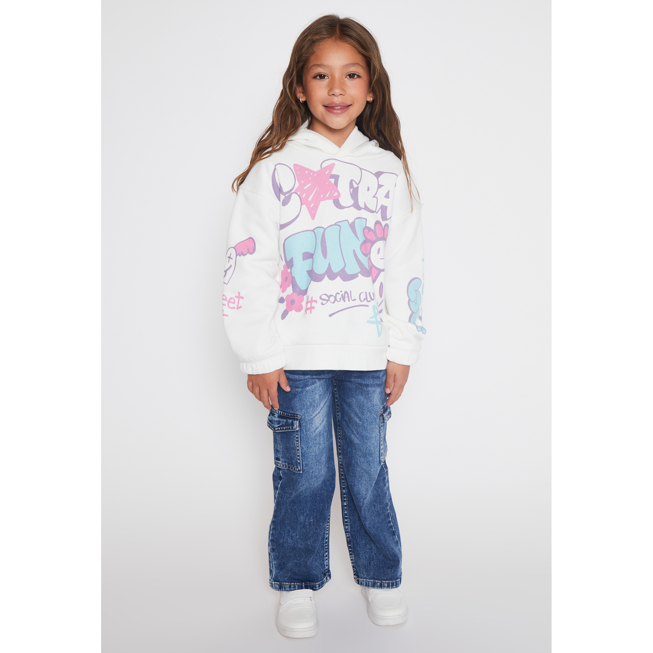 Polerón Graffiti Niña Crudo Familyshop 3