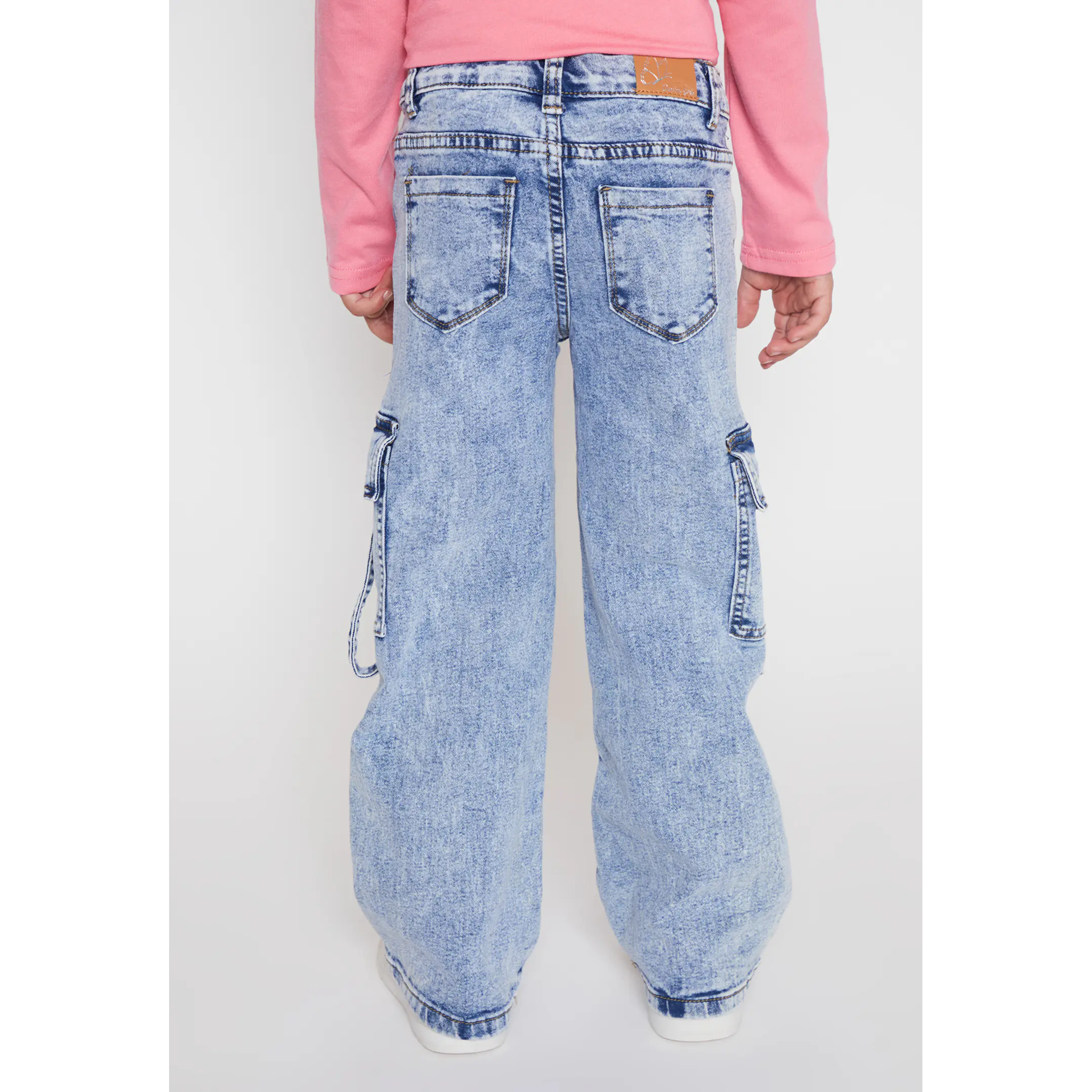 Jeans Cargo Niña Azul Familyshop 2