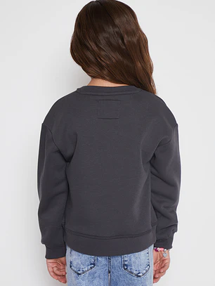 Polerón Leopardo Niña Acero Familyshop