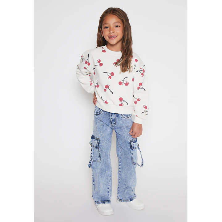 Polerón Cherry Niña Crudo Familyshop 3