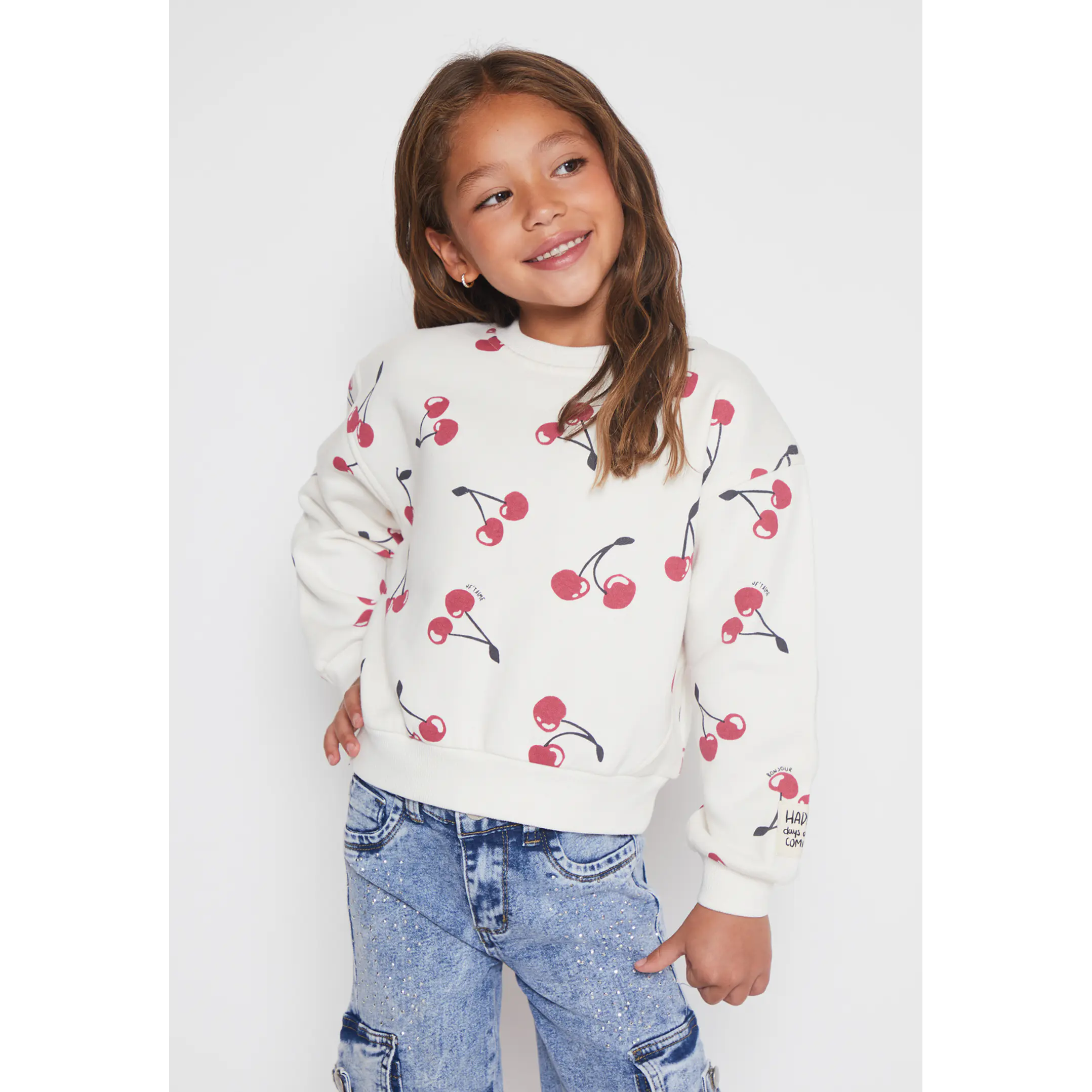 Polerón Cherry Niña Crudo Familyshop 1
