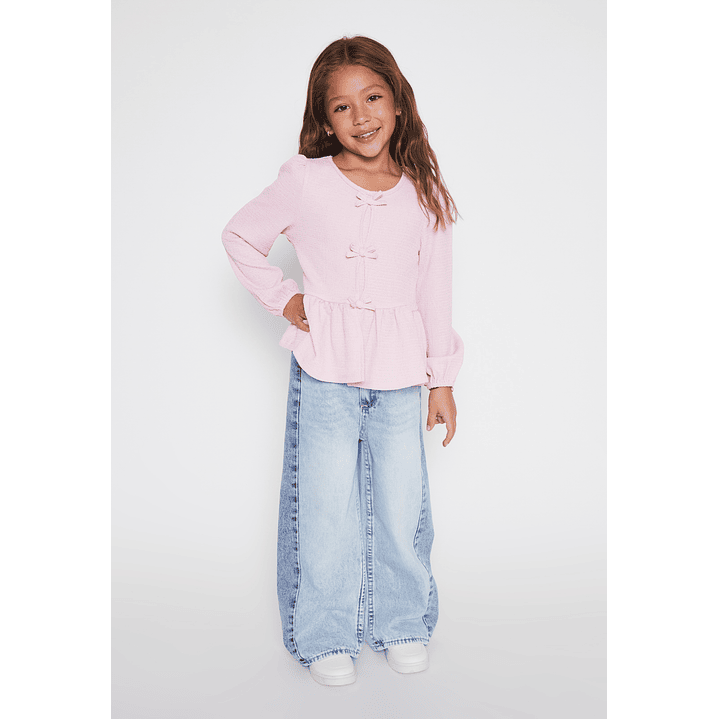 Polera Coquette Niña Lila Familyshop 3