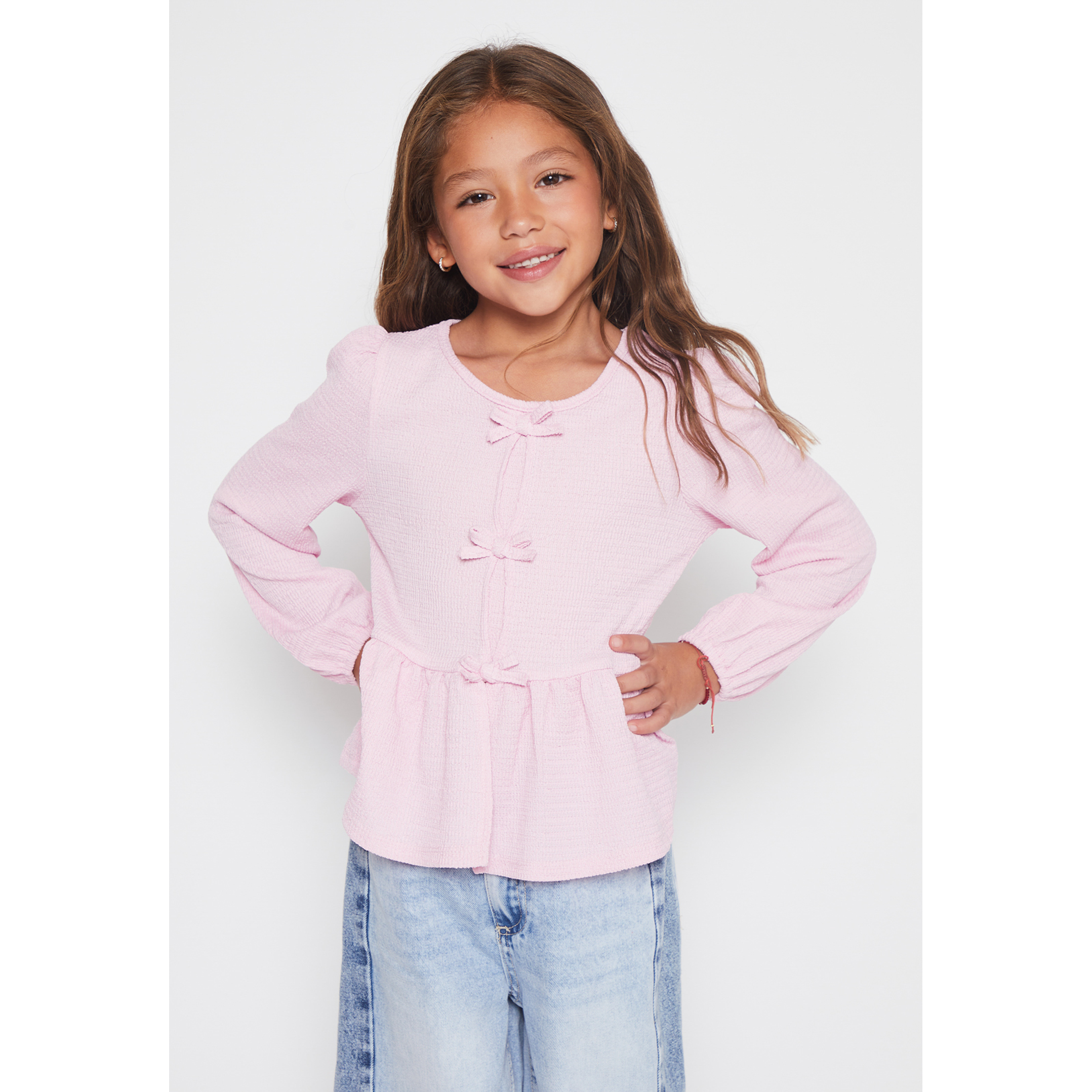 Polera Coquette Niña Lila Familyshop 1