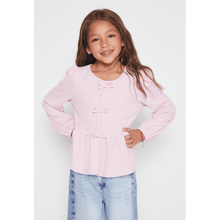 Polera Coquette Niña Lila Familyshop 1