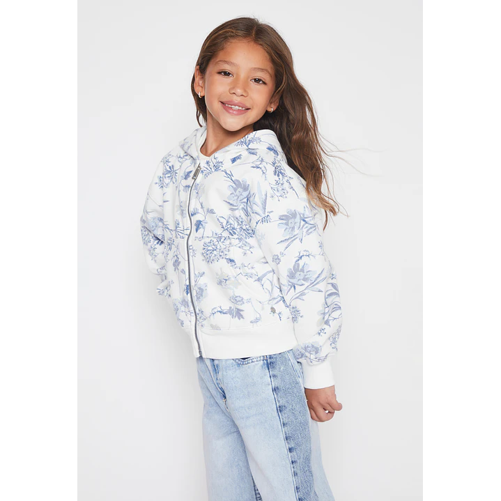 Polerón Floral Niña Azul Familyshop 1