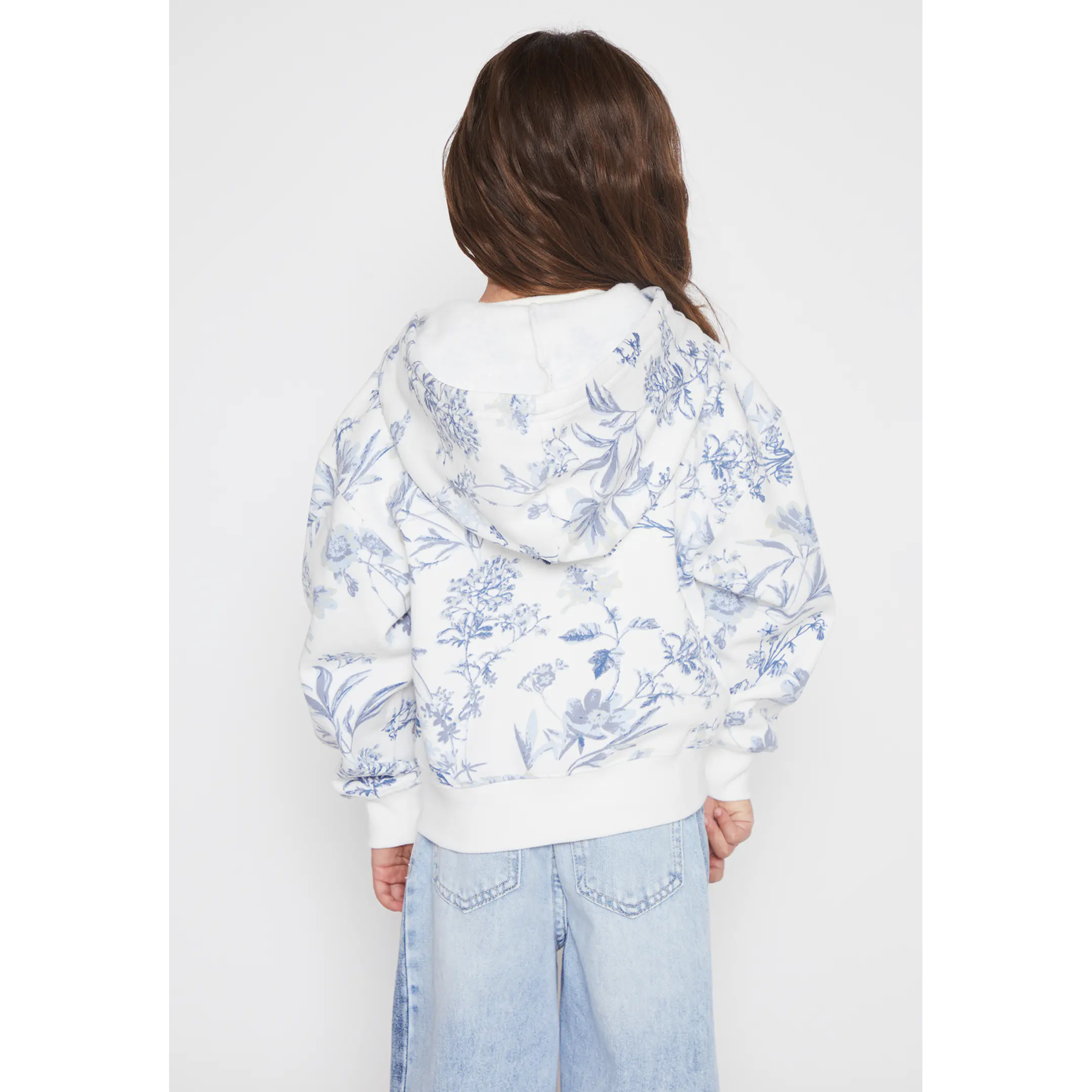 Polerón Floral Niña Azul Familyshop 2