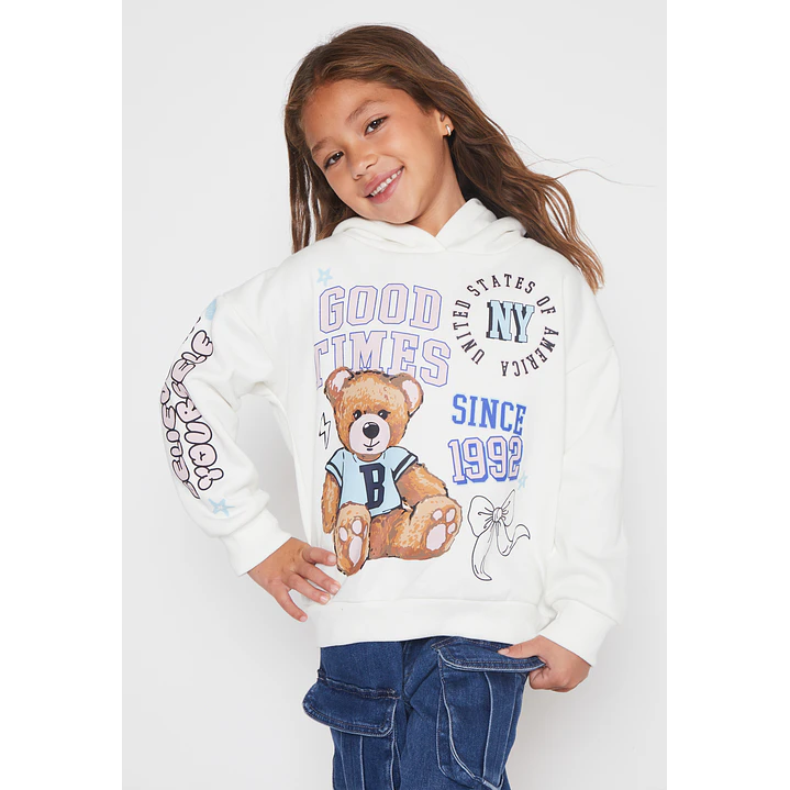 Polerón College Niña Crudo Familyshop 1