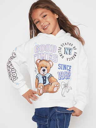 Polerón College Niña Crudo Familyshop