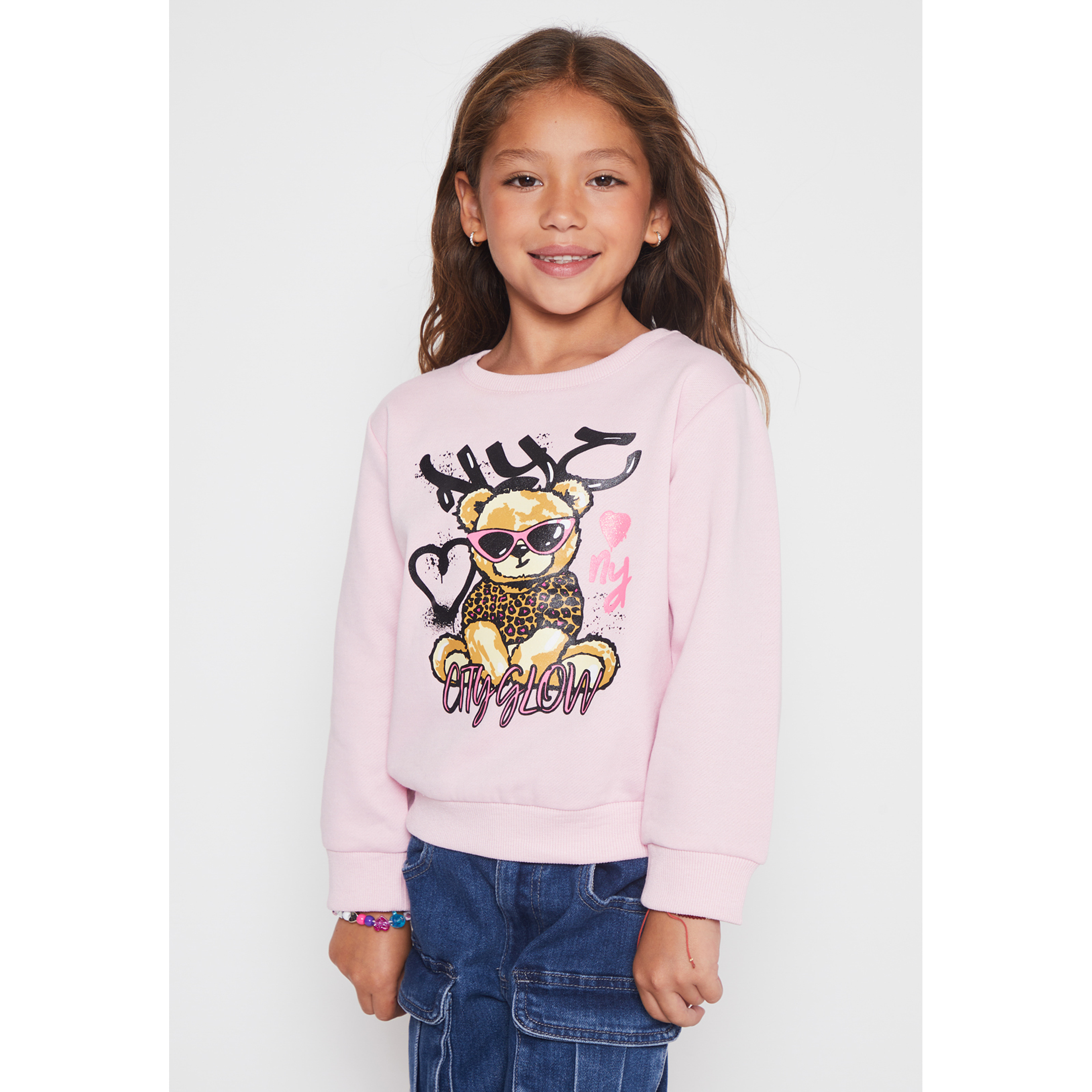 Polerón Graffiti Niña Rosado Familyshop 1