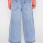 Jeans Wide Leg Flores Niña Azul Familyshop - Miniatura 2