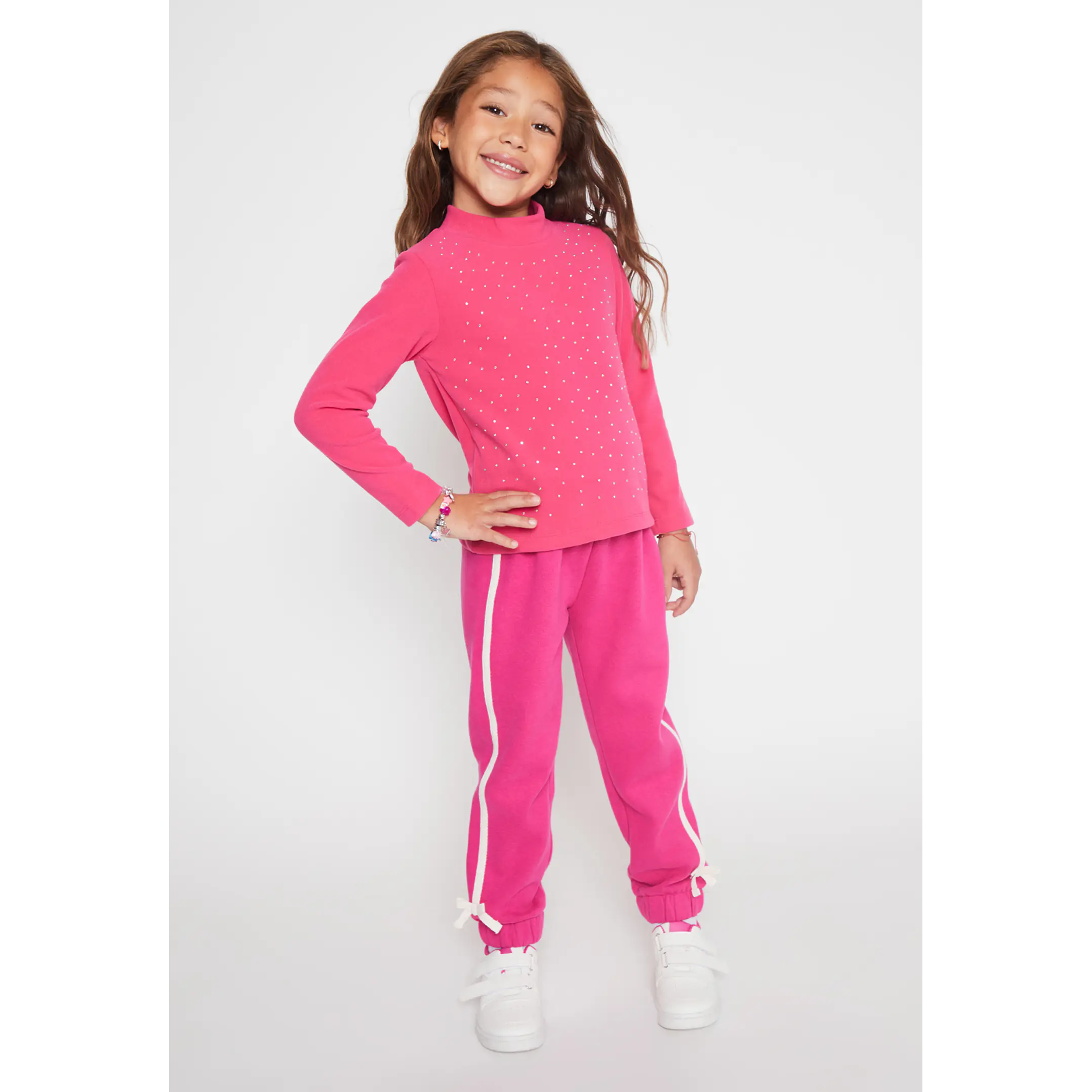 Pantalón Buzo Lazo Niña Fucsia Familyshop 3