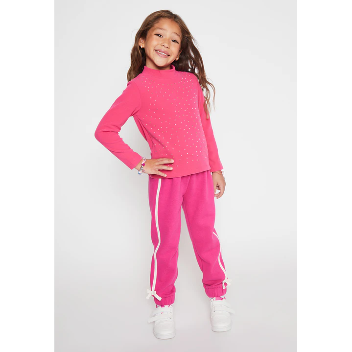 Pantalón Buzo Lazo Niña Fucsia Familyshop 3
