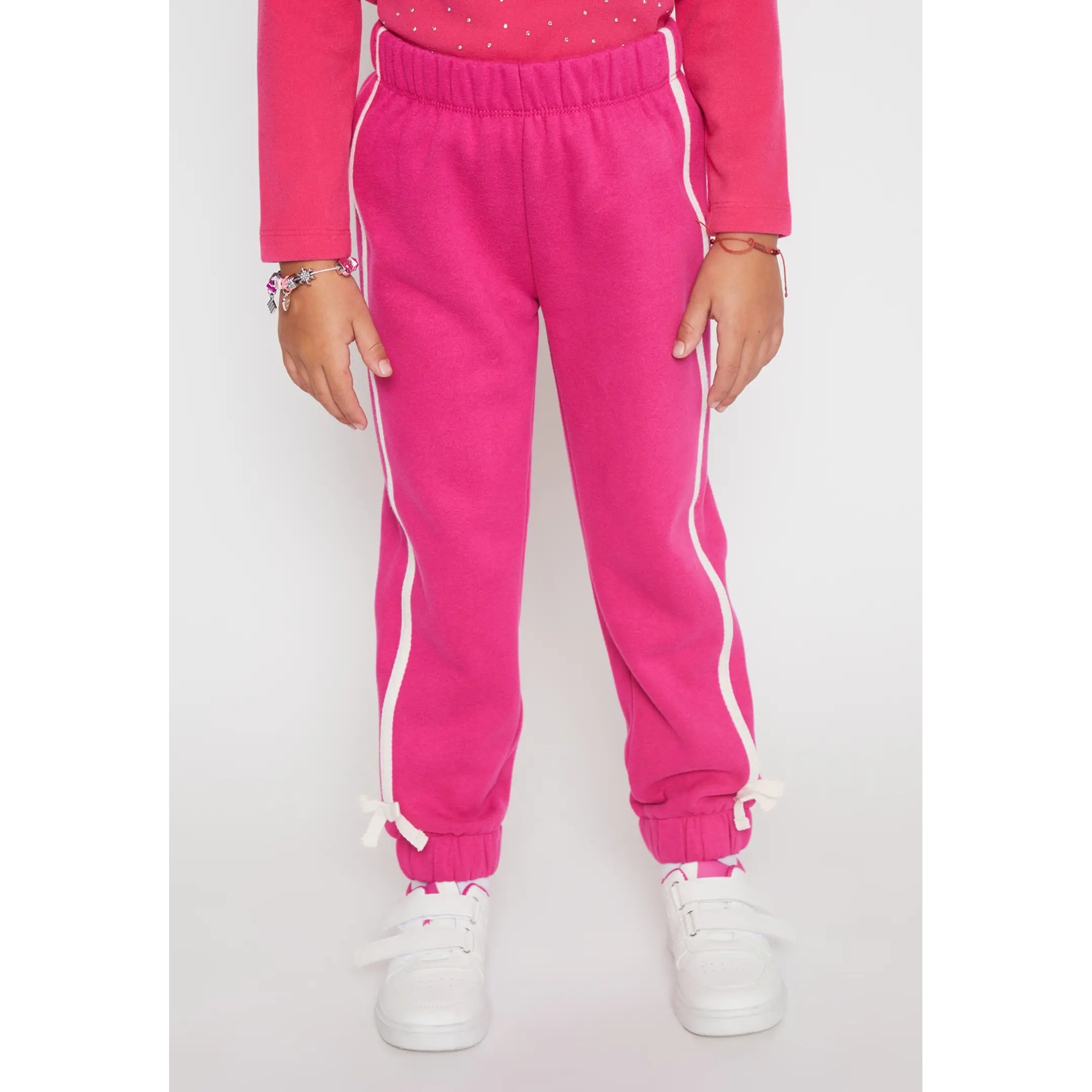 Pantalón Buzo Lazo Niña Fucsia Familyshop 1