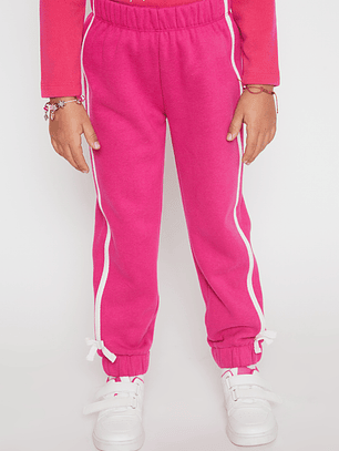 Pantalón Buzo Lazo Niña Fucsia Familyshop