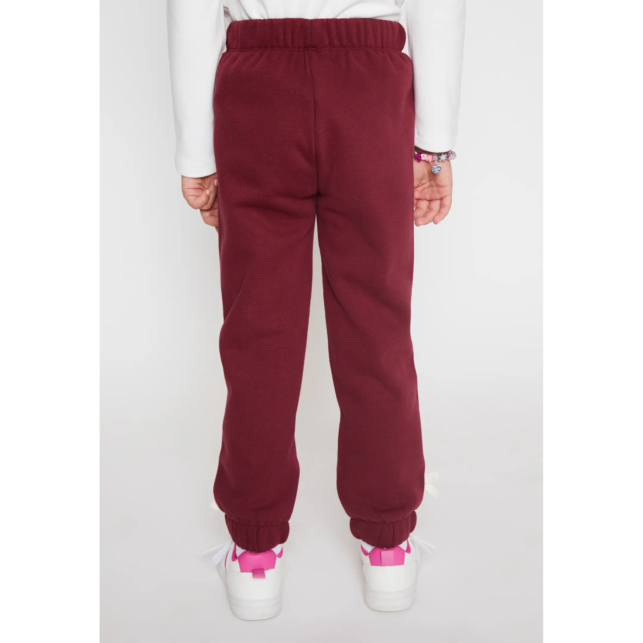 Pantalón Buzo Lazo Niña Burdeo Familyshop 2