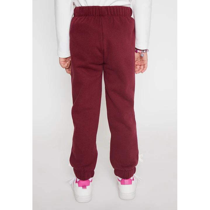 Pantalón Buzo Lazo Niña Burdeo Familyshop 2
