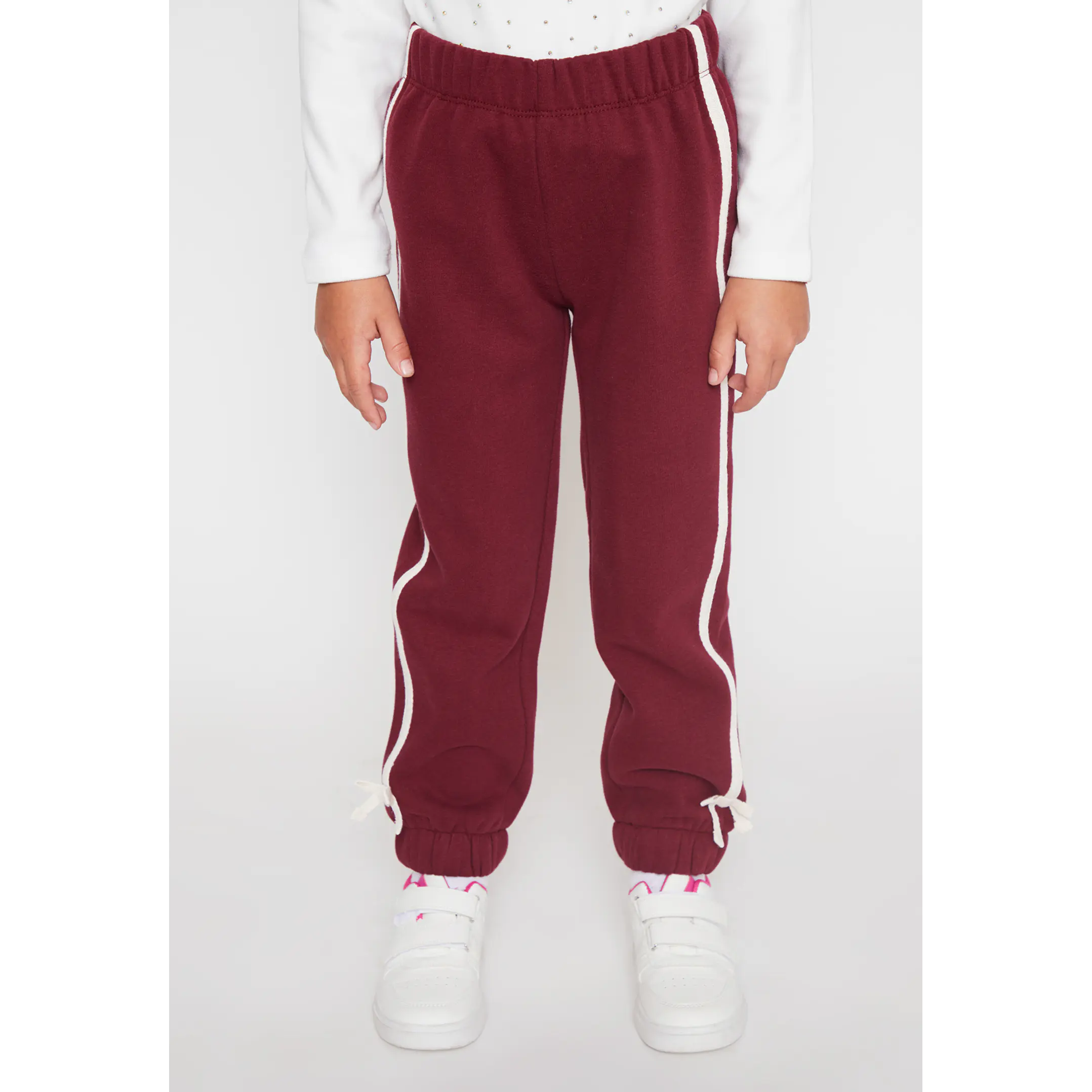 Pantalón Buzo Lazo Niña Burdeo Familyshop 1