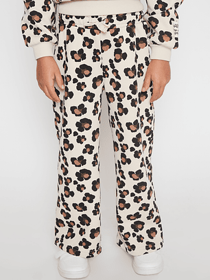 Pantalón Buzo Wide Leg Niña Beige Familyshop