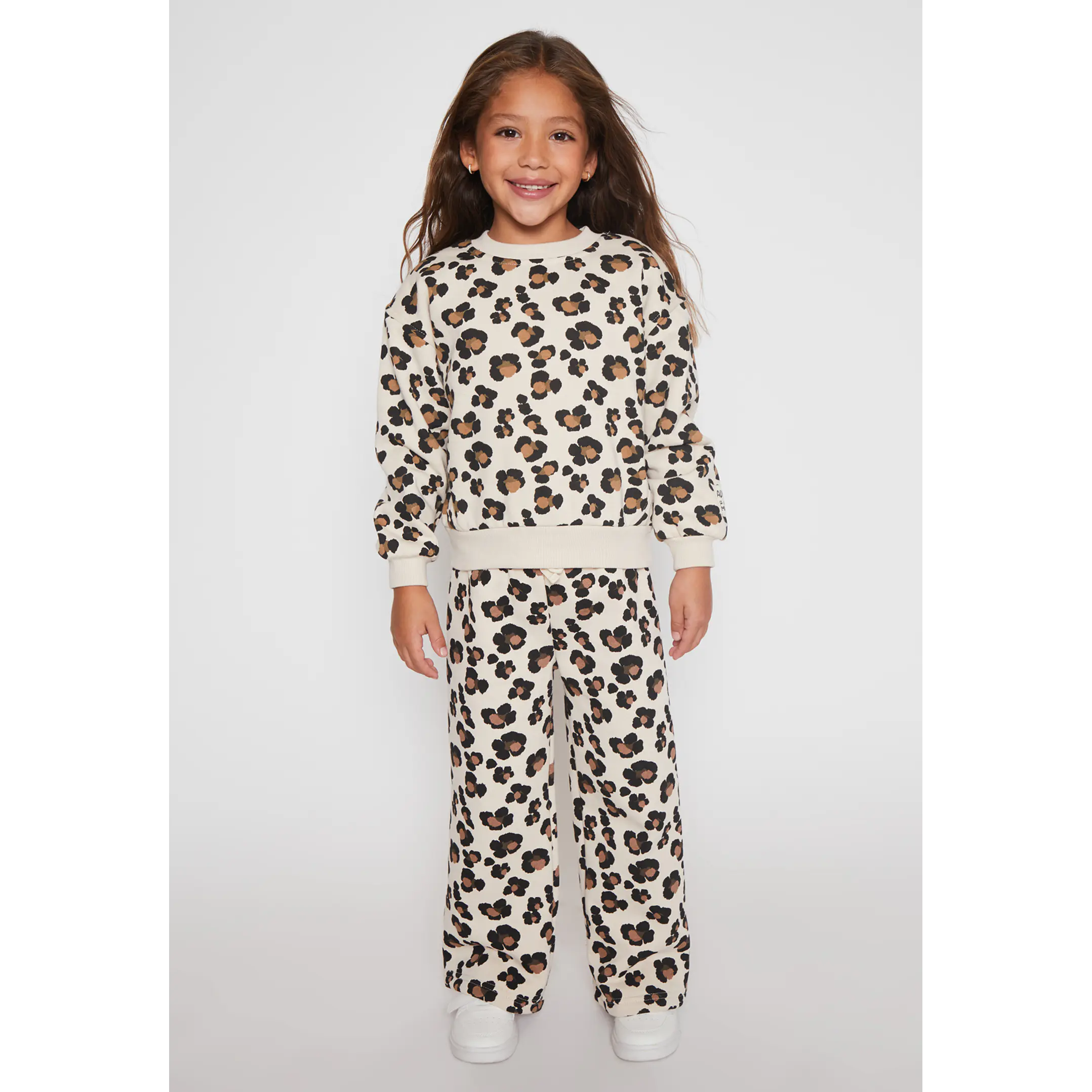 Pantalón Buzo Wide Leg Niña Beige Familyshop 3