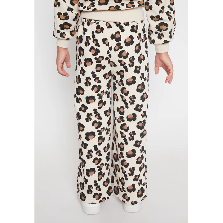 Pantalón Buzo Wide Leg Niña Beige Familyshop 2