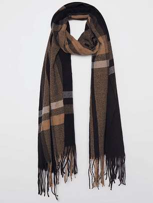 Bufanda Cuadros Hombre Café Familyshop