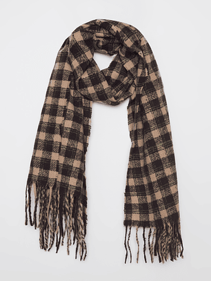 Bufanda Cuadros Hombre Café Familyshop