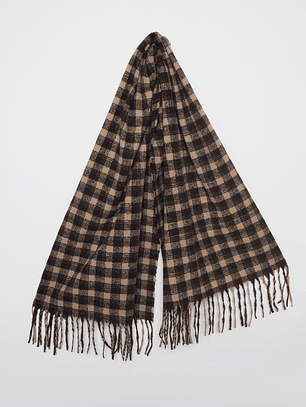 Bufanda Cuadros Hombre Café Familyshop