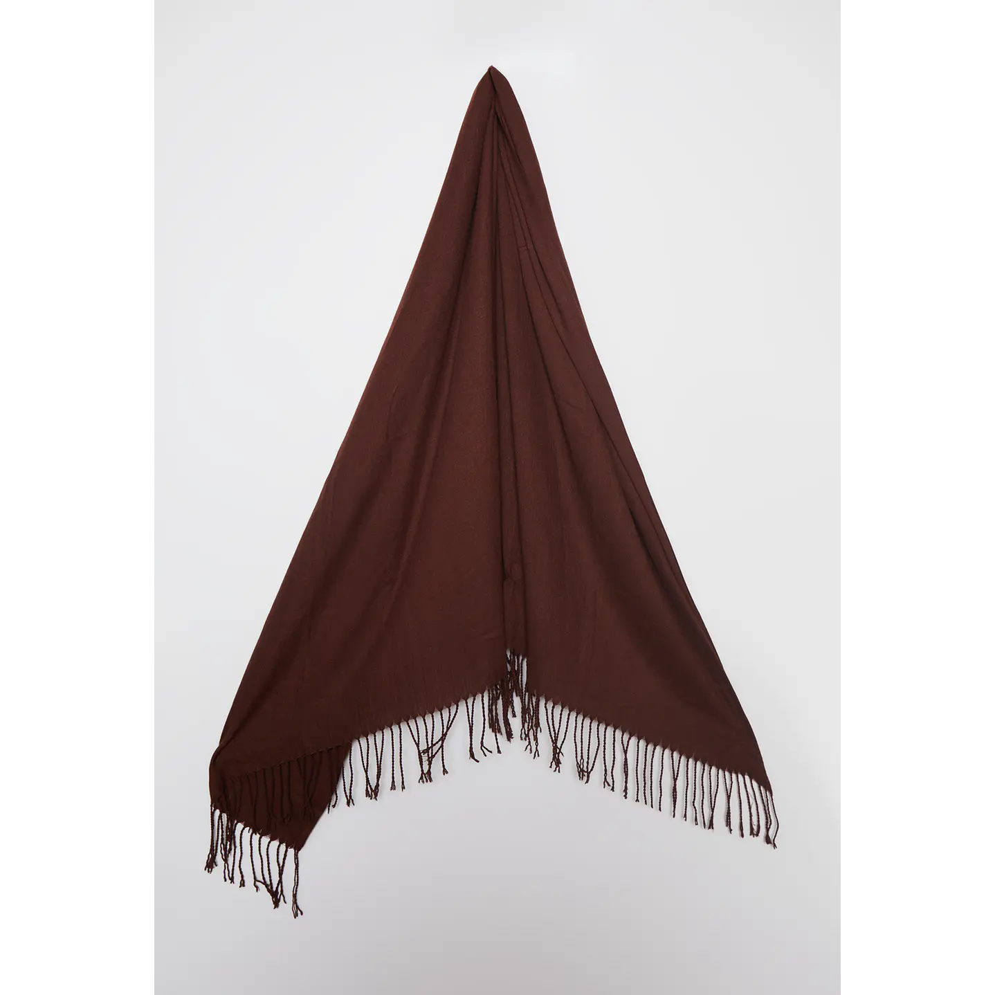 Bufanda Pañuelo Flecos Mujer Café Familyshop 2