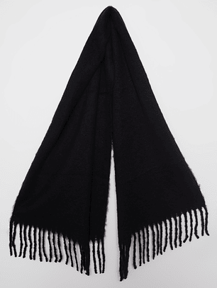 Bufanda Liso Mujer Negro Familyshop
