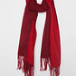 Bufanda Flecos Mujer Rojo Familyshop - Miniatura 1