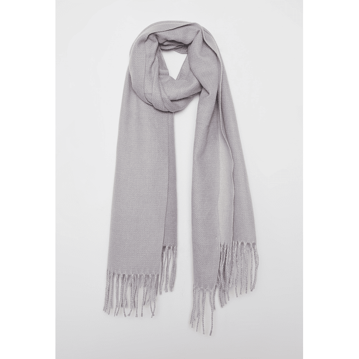 Bufanda Flecos Mujer Gris Familyshop 1