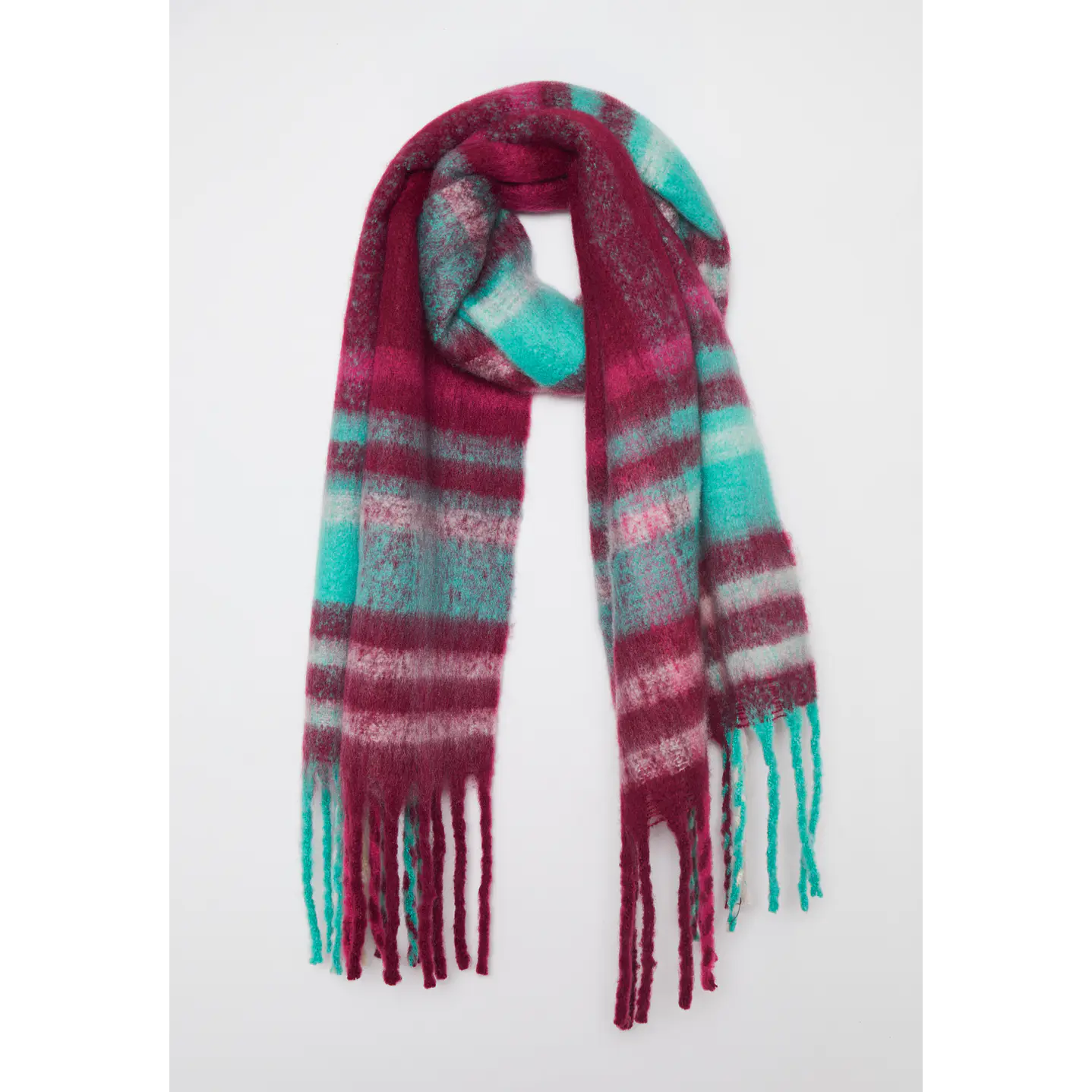 Bufanda Escocesa Mujer Fucsia Familyshop 1