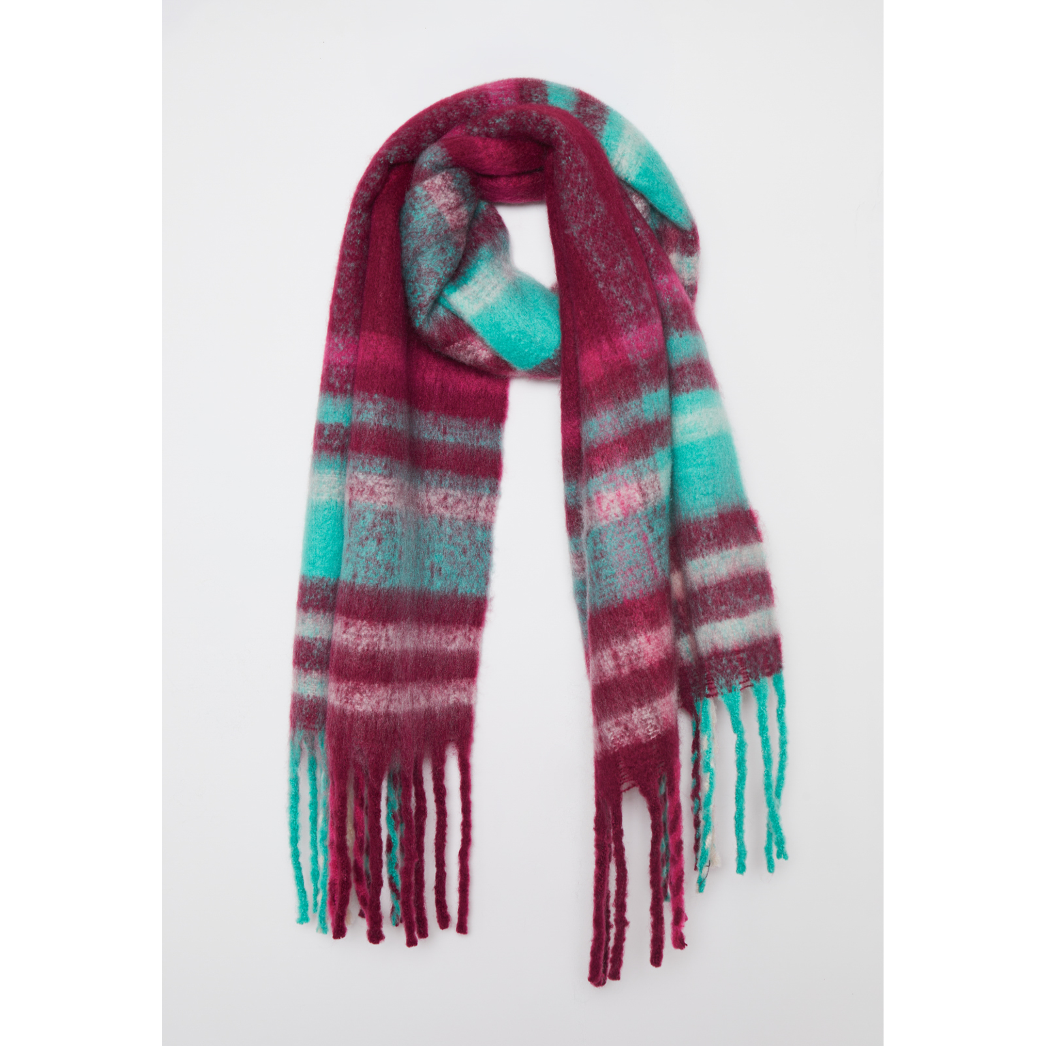 Bufanda Escocesa Mujer Fucsia Familyshop 1