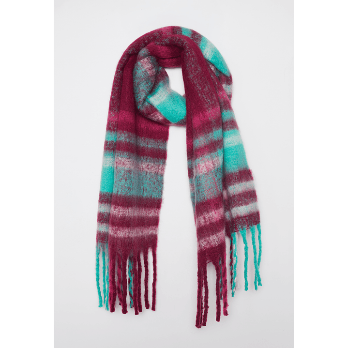 Bufanda Escocesa Mujer Fucsia Familyshop 1