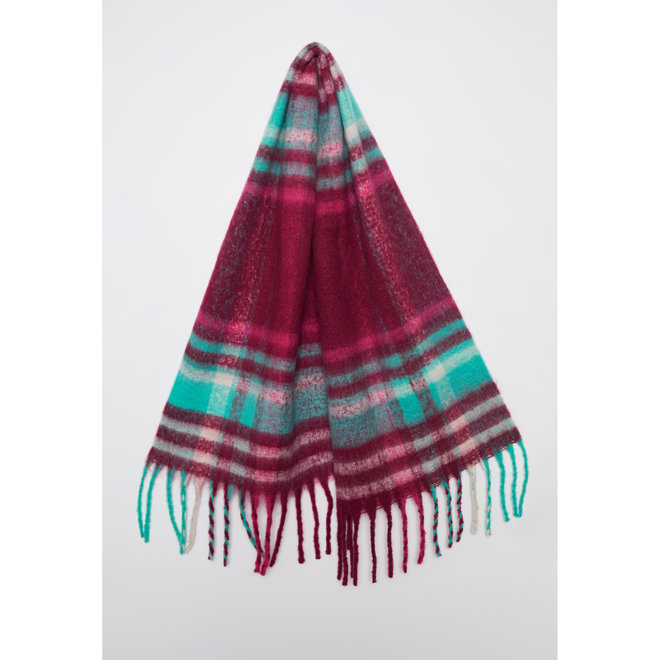 Bufanda Escocesa Mujer Fucsia Familyshop 2