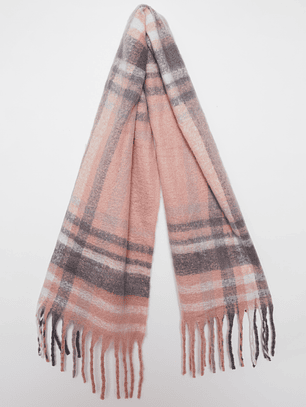 Bufanda Escocesa Mujer Rosado Familyshop