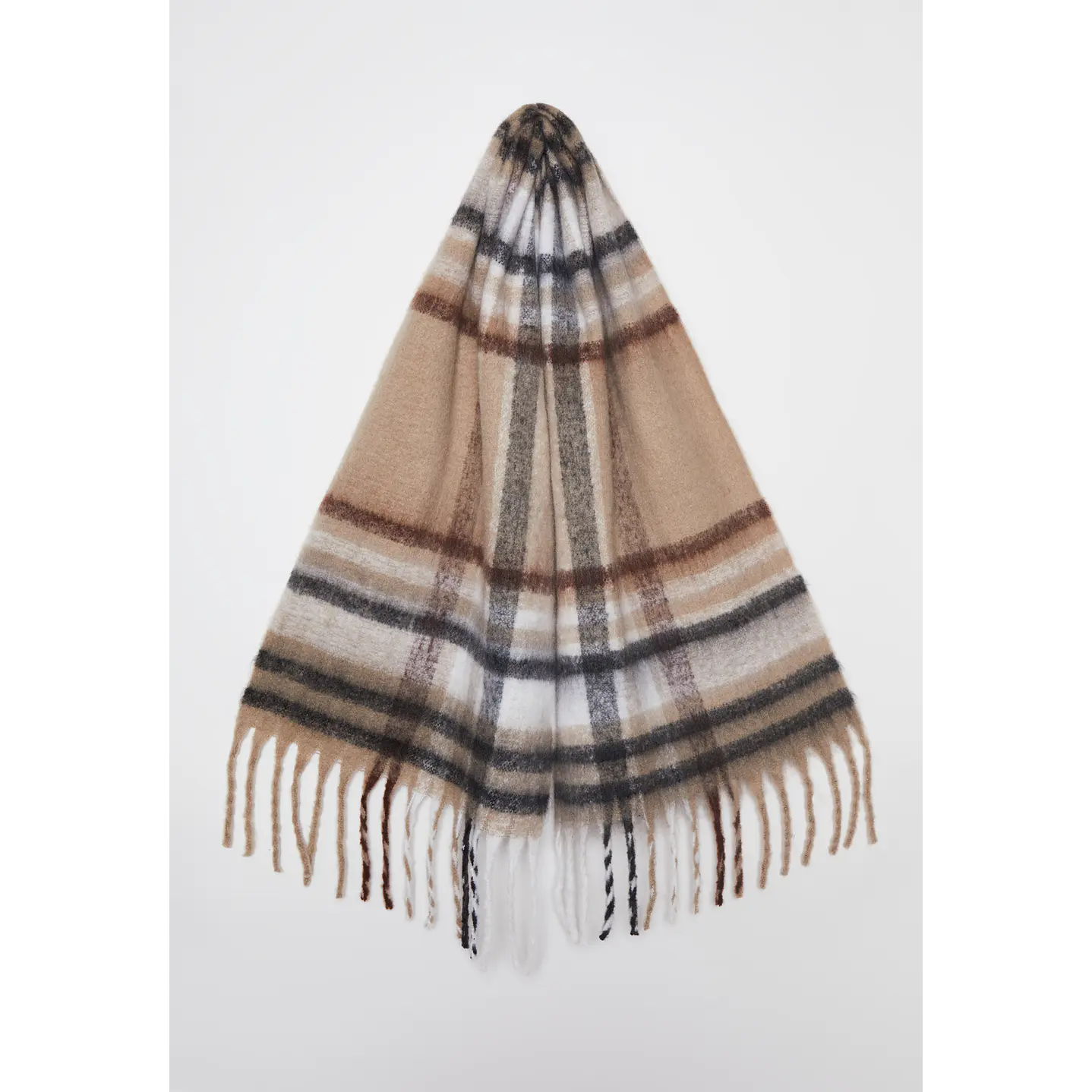 Bufanda Escocesa Mujer Beige Familyshop 2