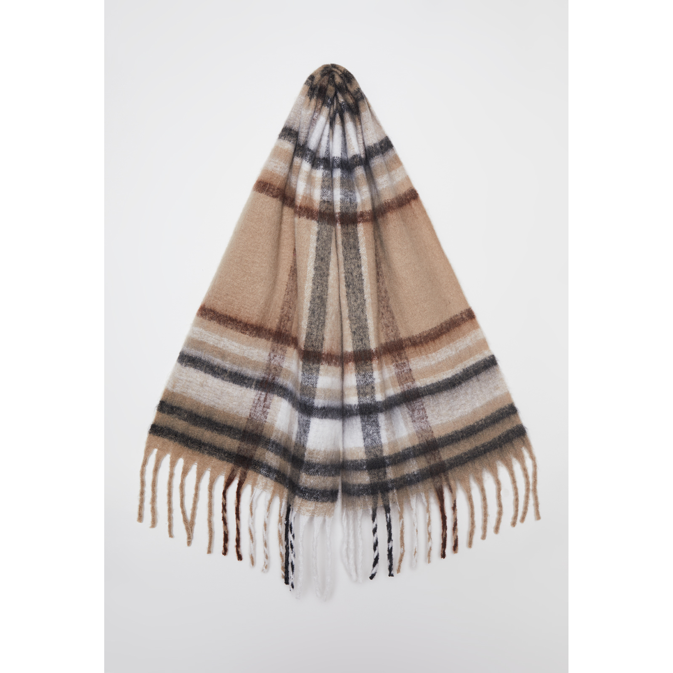 Bufanda Escocesa Mujer Beige Familyshop 2