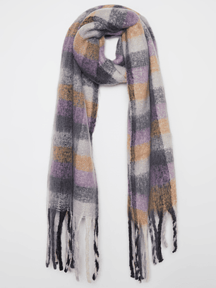 Bufanda Lana Mujer Morado Familyshop