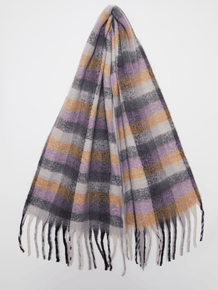 Bufanda Lana Mujer Morado Familyshop