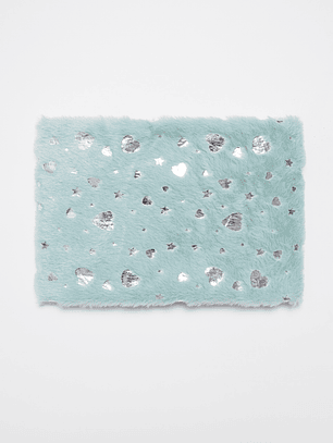 Cuello Peludo Niña Turquesa Familyshop