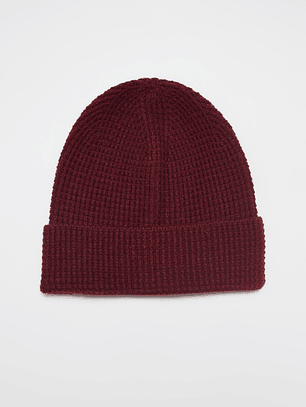 Gorro Waffle Unisex Burdeo Familyshop