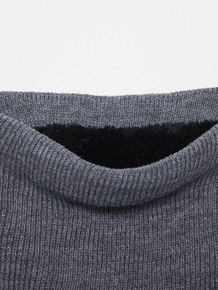 Cuello Peludo Unisex Gris Familyshop