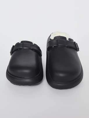 Pantuflas Hebilla Hombre Negro Familyshop