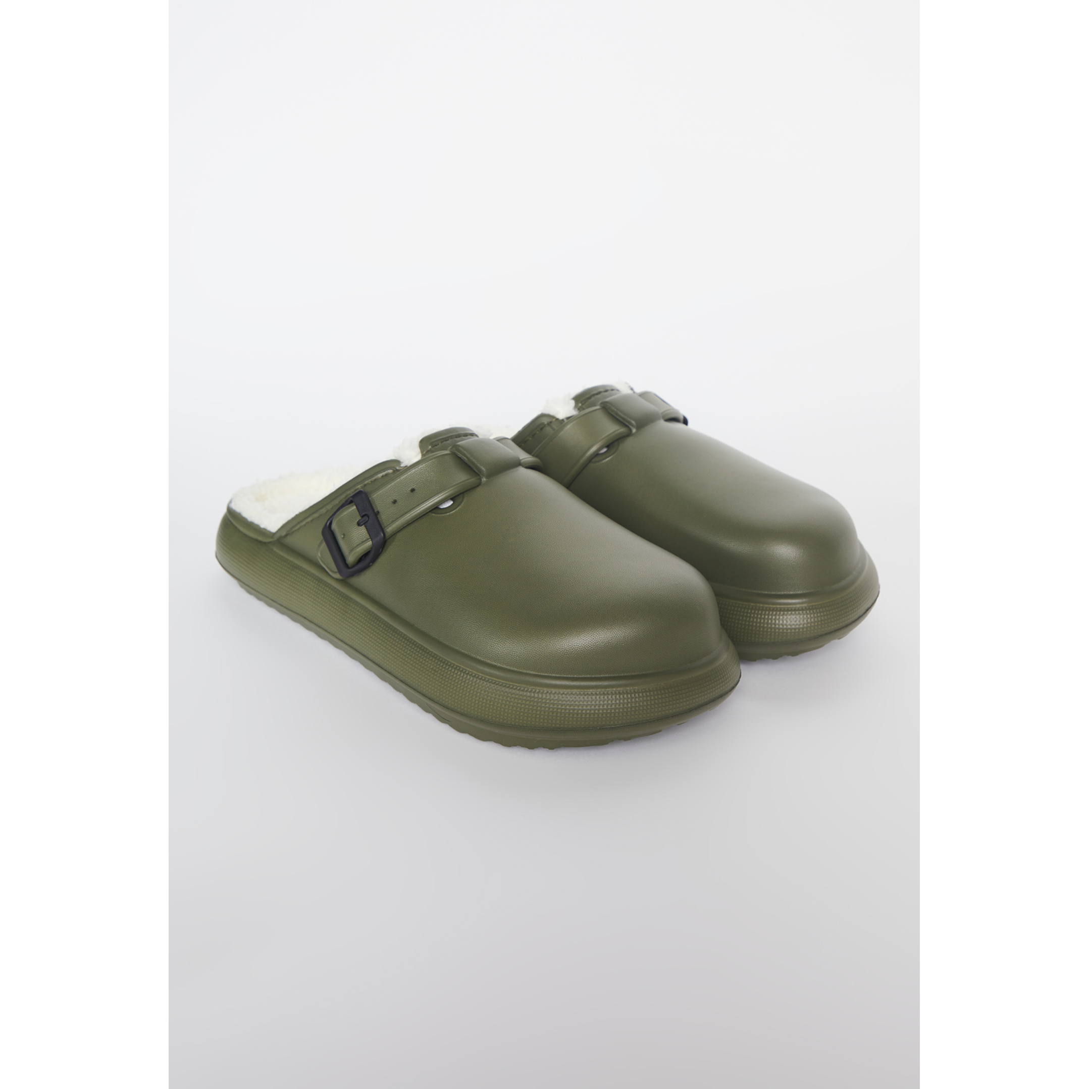 Pantuflas Hebilla Hombre Verde Familyshop 1