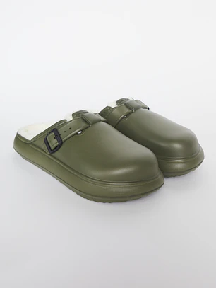 Pantuflas Hebilla Hombre Verde Familyshop