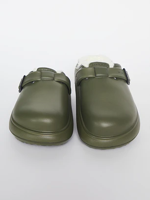 Pantuflas Hebilla Hombre Verde Familyshop