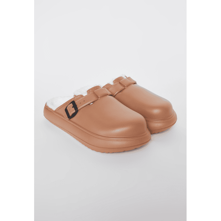 Pantufla Hebilla Hombre Café Familyshop 1