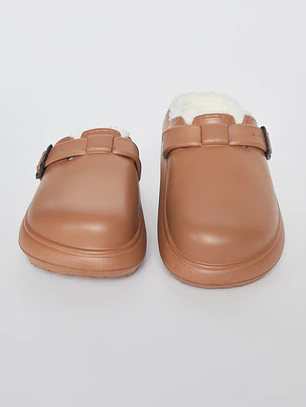 Pantufla Hebilla Hombre Café Familyshop