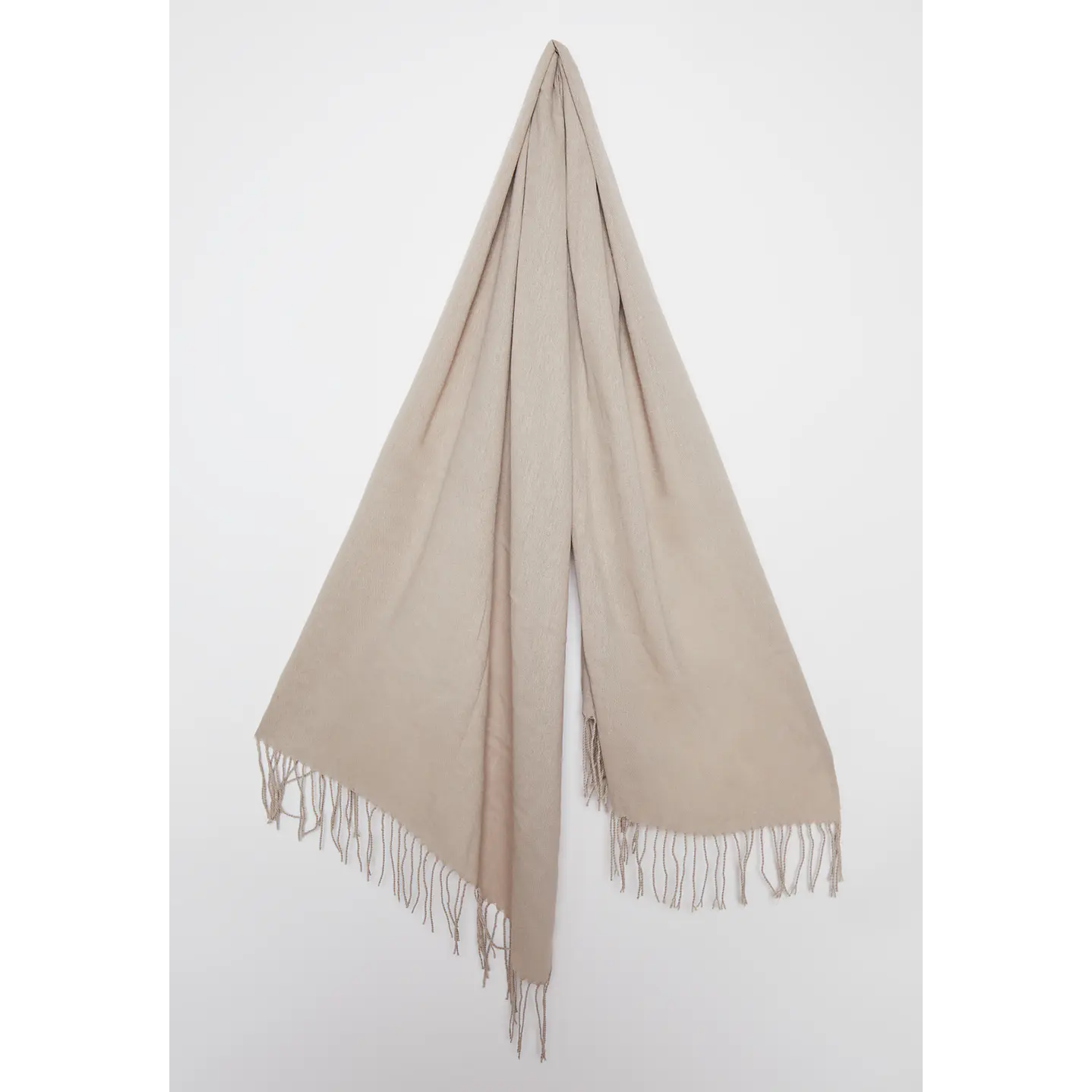 Bufanda Pañuelo Flecos Mujer Beige Familyshop 2